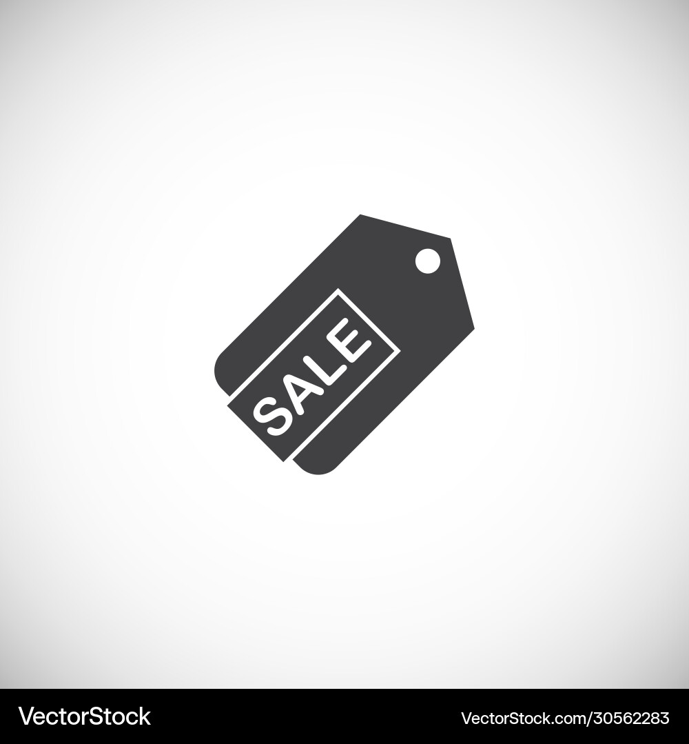 Tag related icon on background for graphic and web Tag related icon on background for graphic and web vector image