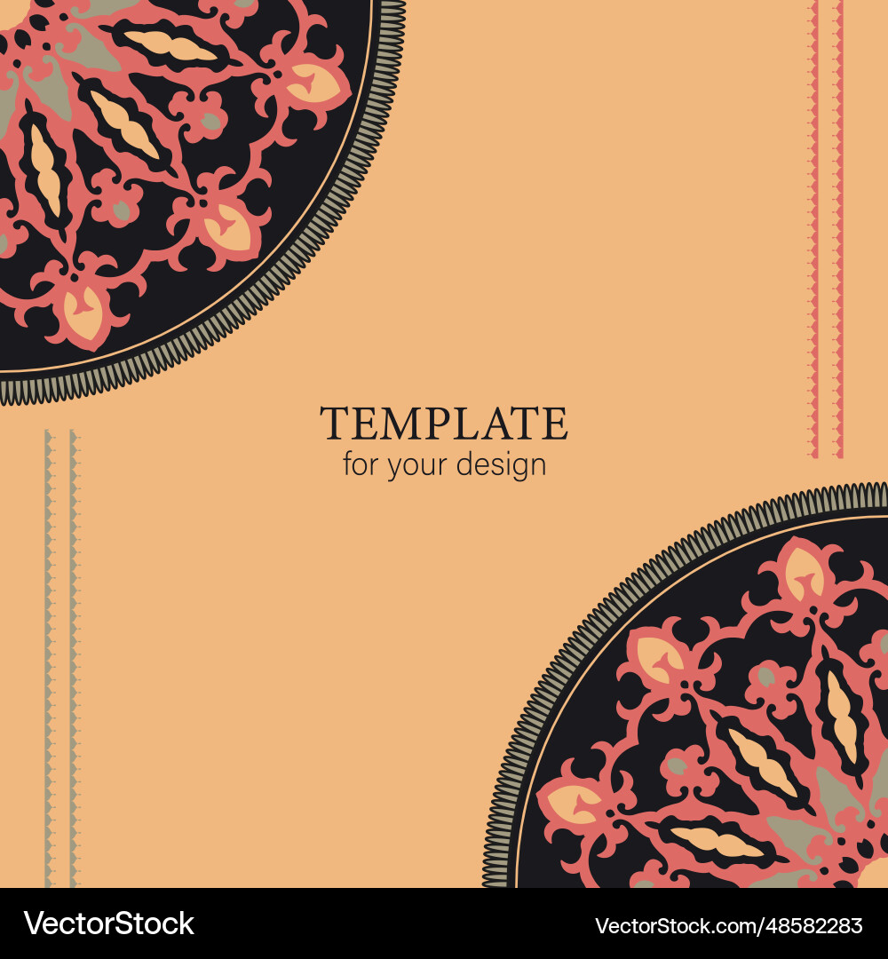Template for your design Template for your design vector image