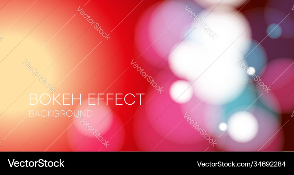 Abstract bokeh lights background blur effect Abstract bokeh lights background blur effect Vector Image