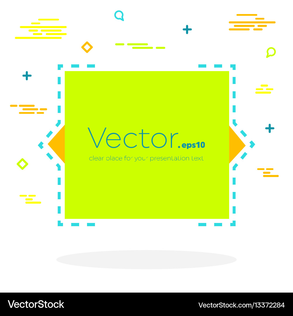 Abstract concept empty speech square quote Vector Image