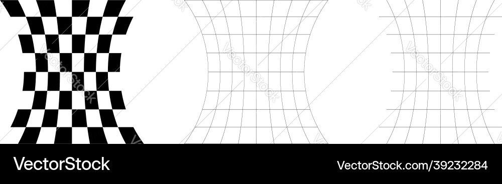 Distorted abstract geometric shape elements Distorted abstract geometric shape elements Vector Image