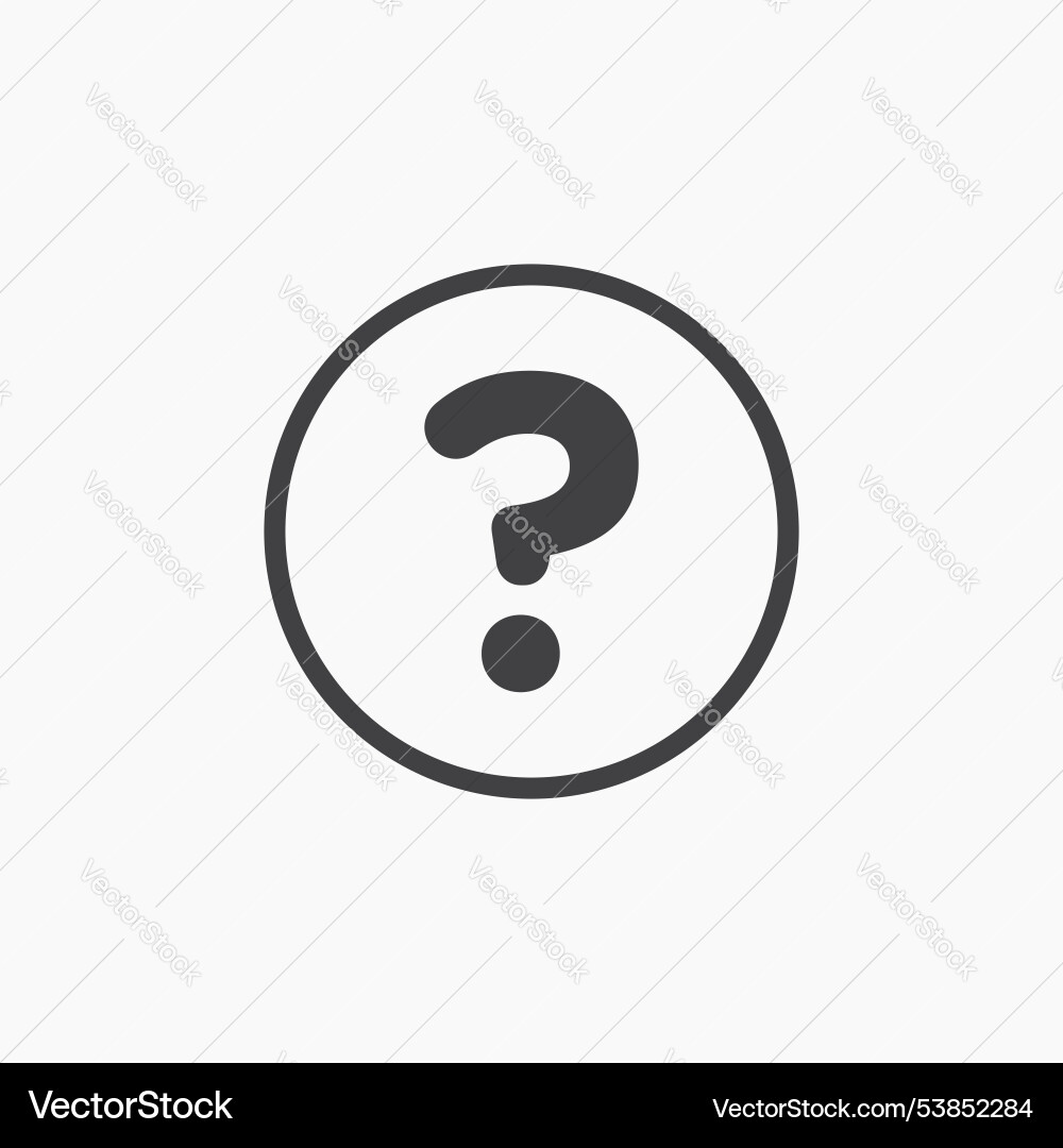 Doubts button icon set Vector Image