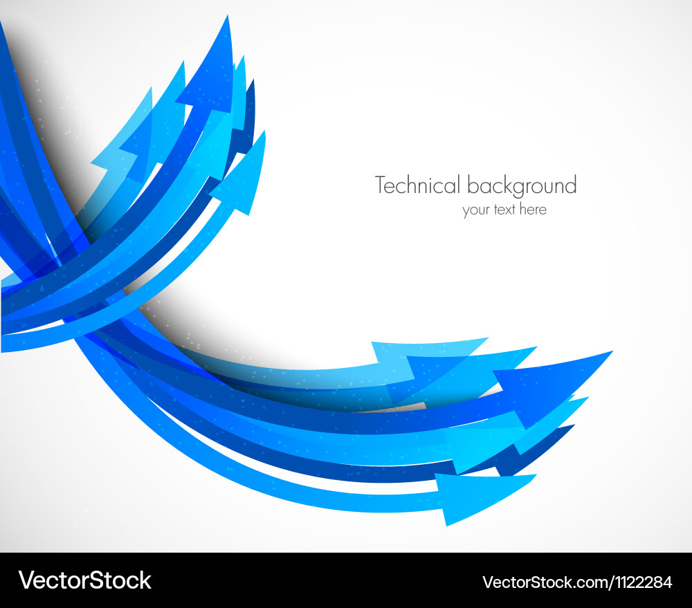 Dynamic Arrow Background vector image