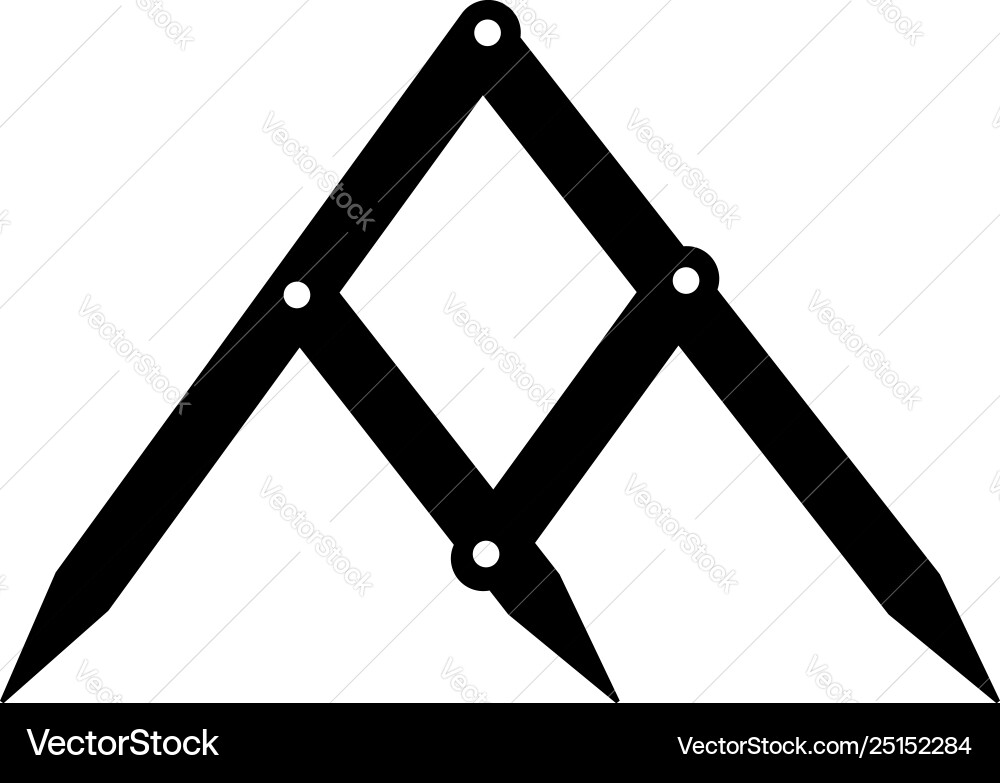 Fibonacci gauge tool Vector Image