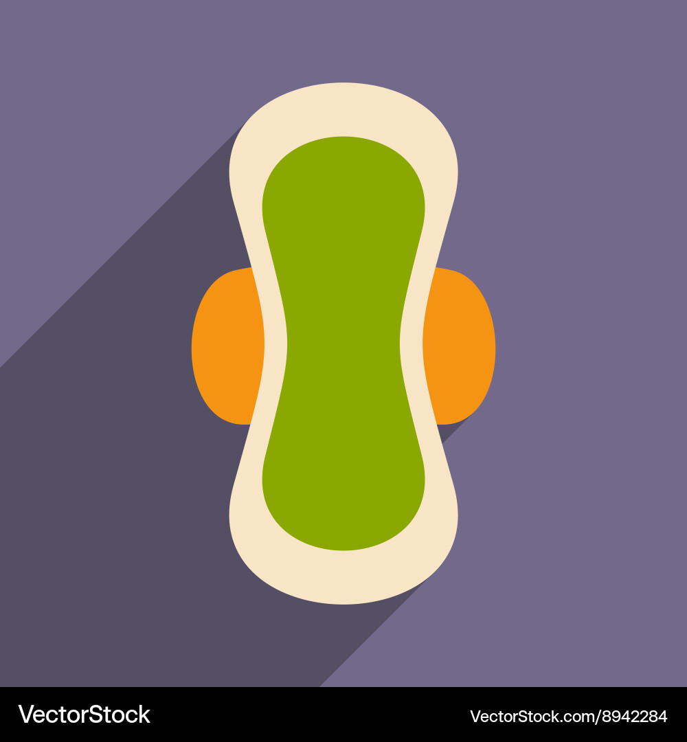 Flat with shadow icon and mobile application Vector Image