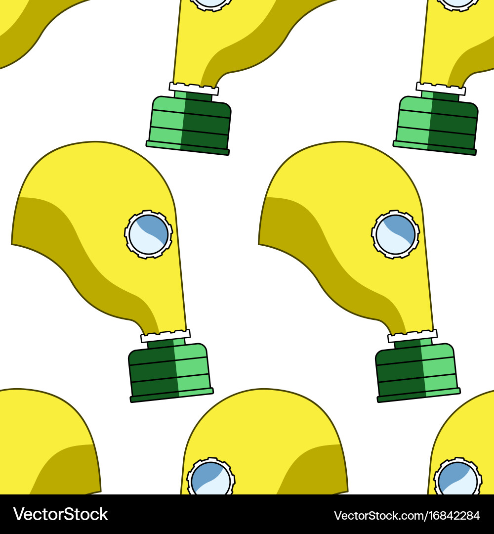 Gas mask pattern Vector Image