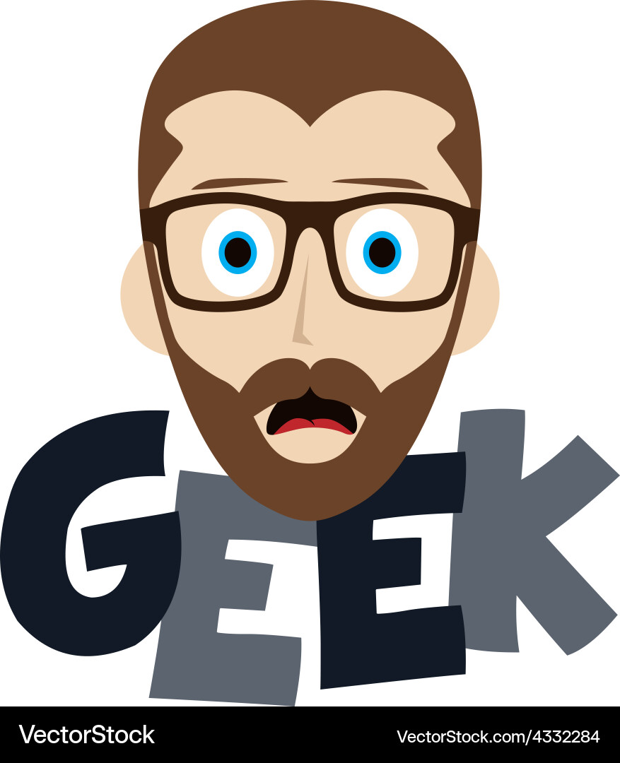 Geek boy vector image