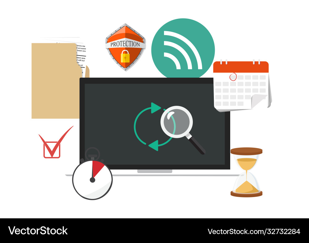 Information and development website statistic Information and development website statistic vector image