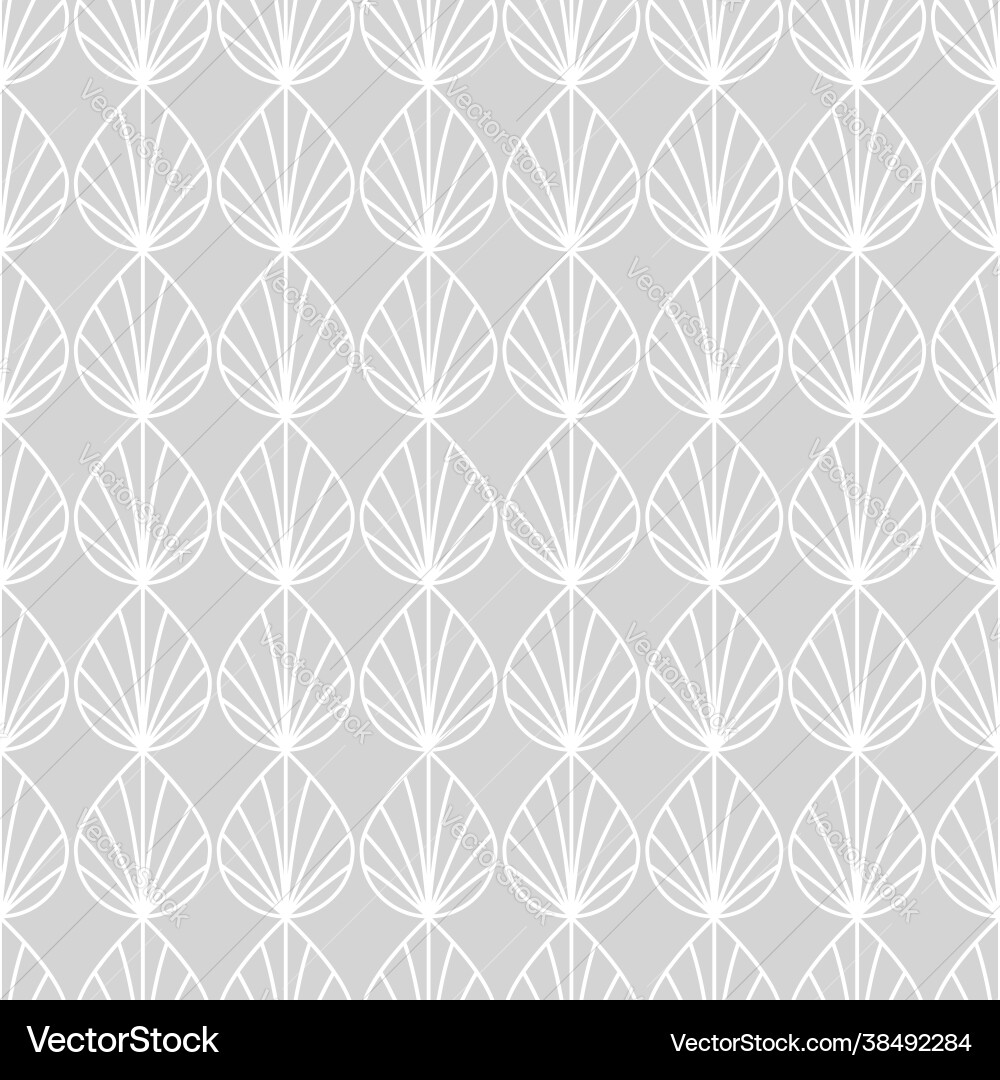 Leaf shape seamless pattern design Vector Image