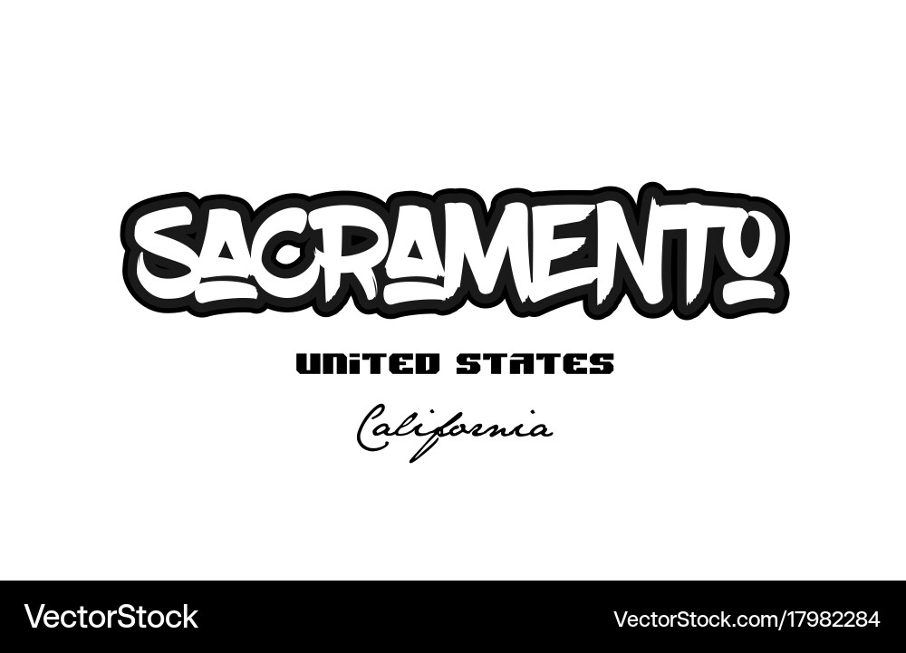 United states sacramento california city Vector Image