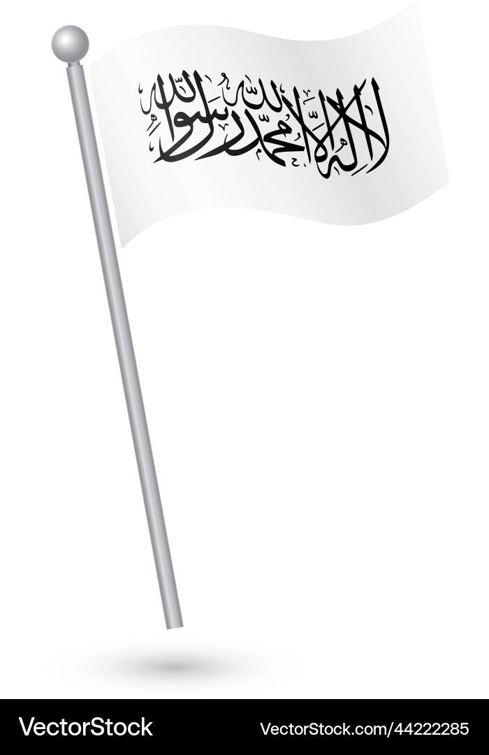 Afghan Flag Waving in Wind Vector Image