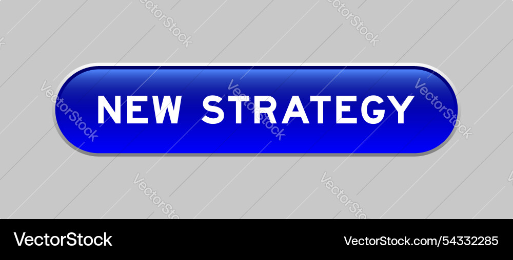 Blue color capsule shape button with word new Blue color capsule shape button with word new vector image