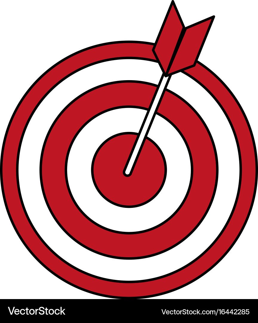 Dartboard Target Icon vector image