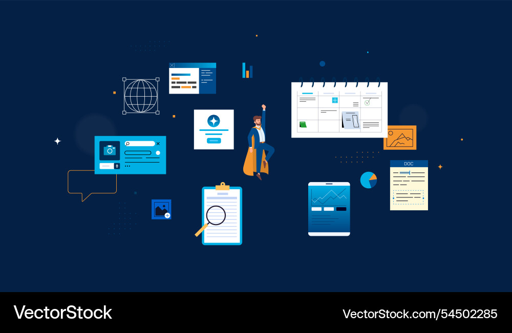 Digital technologies interfaces Digital technologies interfaces Vector Image