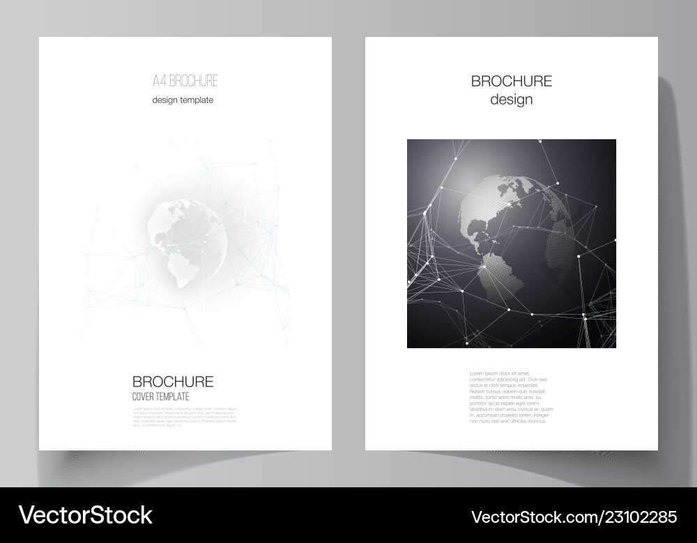 Layout of a4 format cover mockups design Layout of a4 format cover mockups design vector image