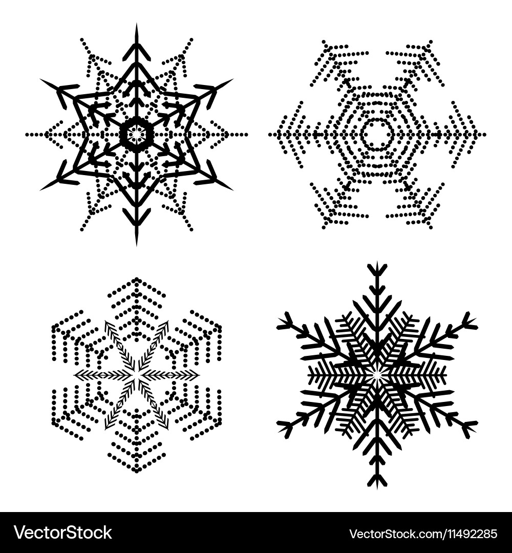 Snowflake simple icon isolated on white background Vector Image