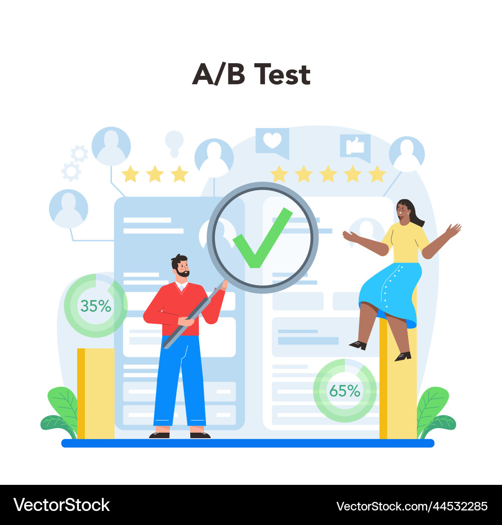 Ux ui designer concept app interface improvement Ux ui designer concept app interface improvement vector image
