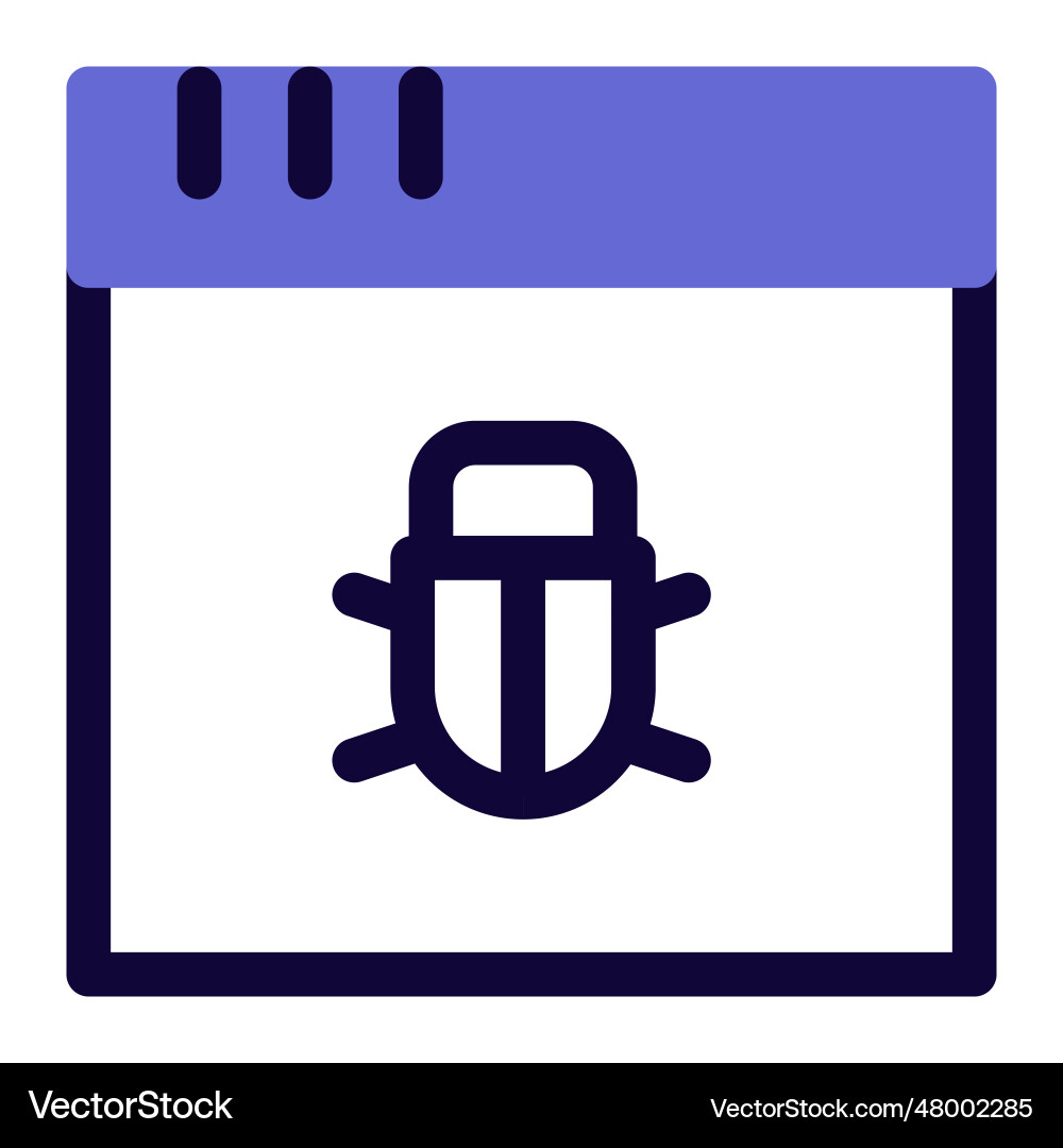 Virus on the website or a ui bug Vector Image