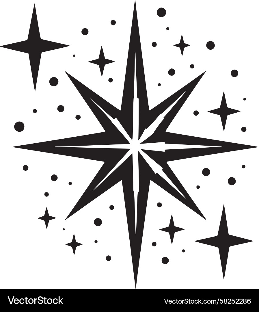 Dynamic Starburst Pattern Vector Image