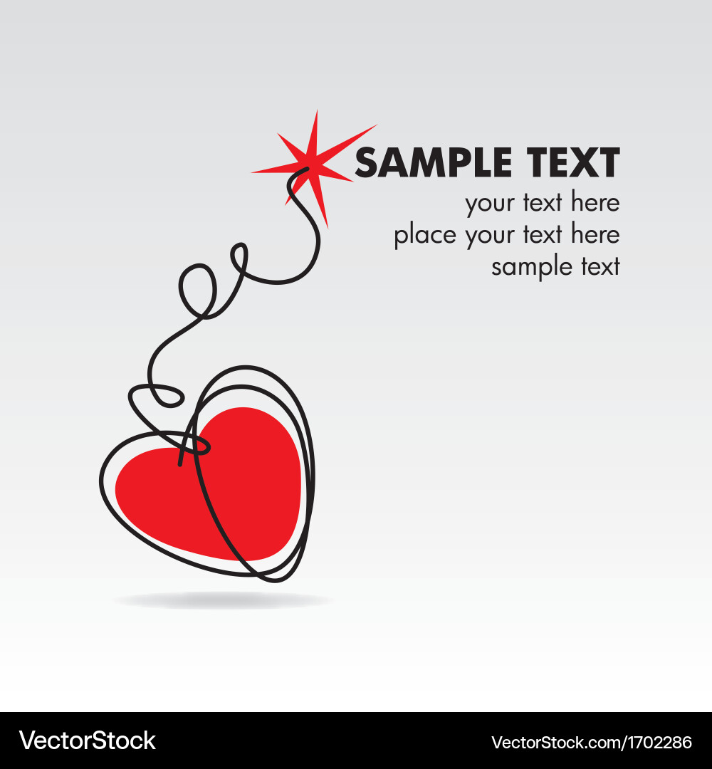 Exploding Heart vector image