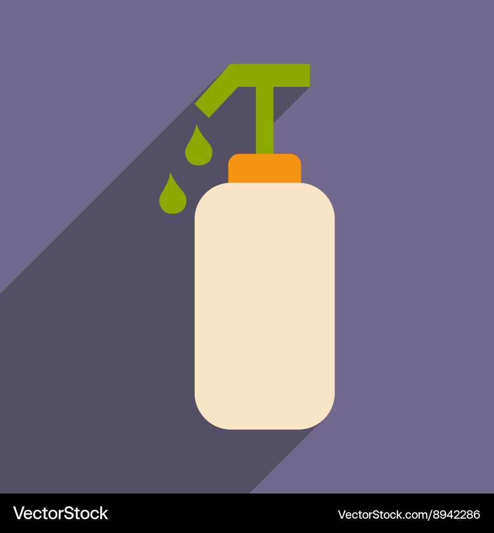 Flat with shadow icon and mobile application cream Vector Image
