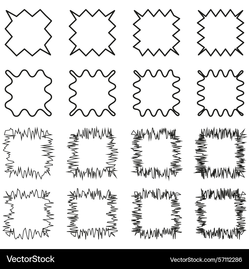 Geometric block variations abstract grid layout Geometric block variations abstract grid layout vector image