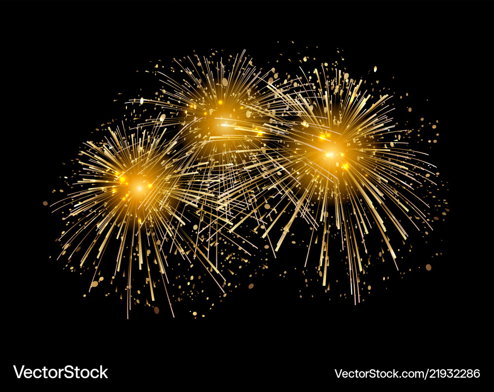 Holiday fireworks background happy new Holiday fireworks background happy new vector image
