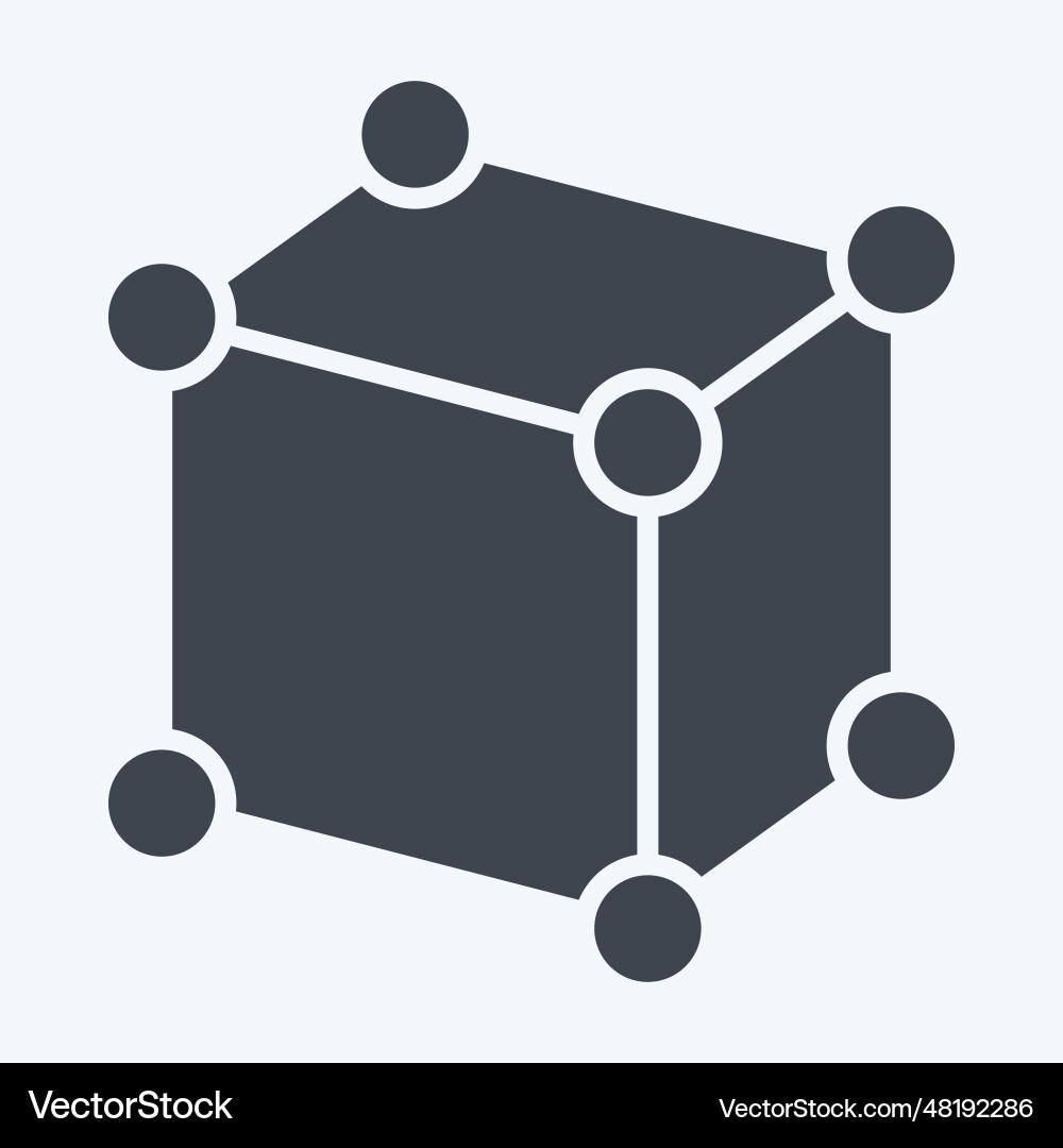 Icon framework related to 3d visualization symbol Icon framework related to 3d visualization symbol Vector Image