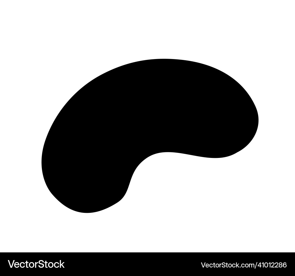 Liquid irregular blob shape vector image