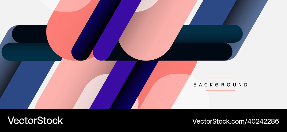 Overlapping round shapes and lines background Overlapping round shapes and lines background vector image