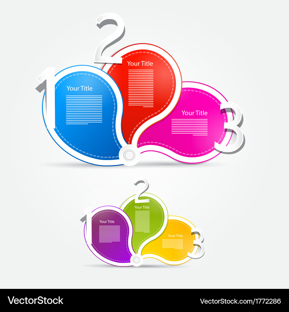 Progress steps for tutorial infographics vector image