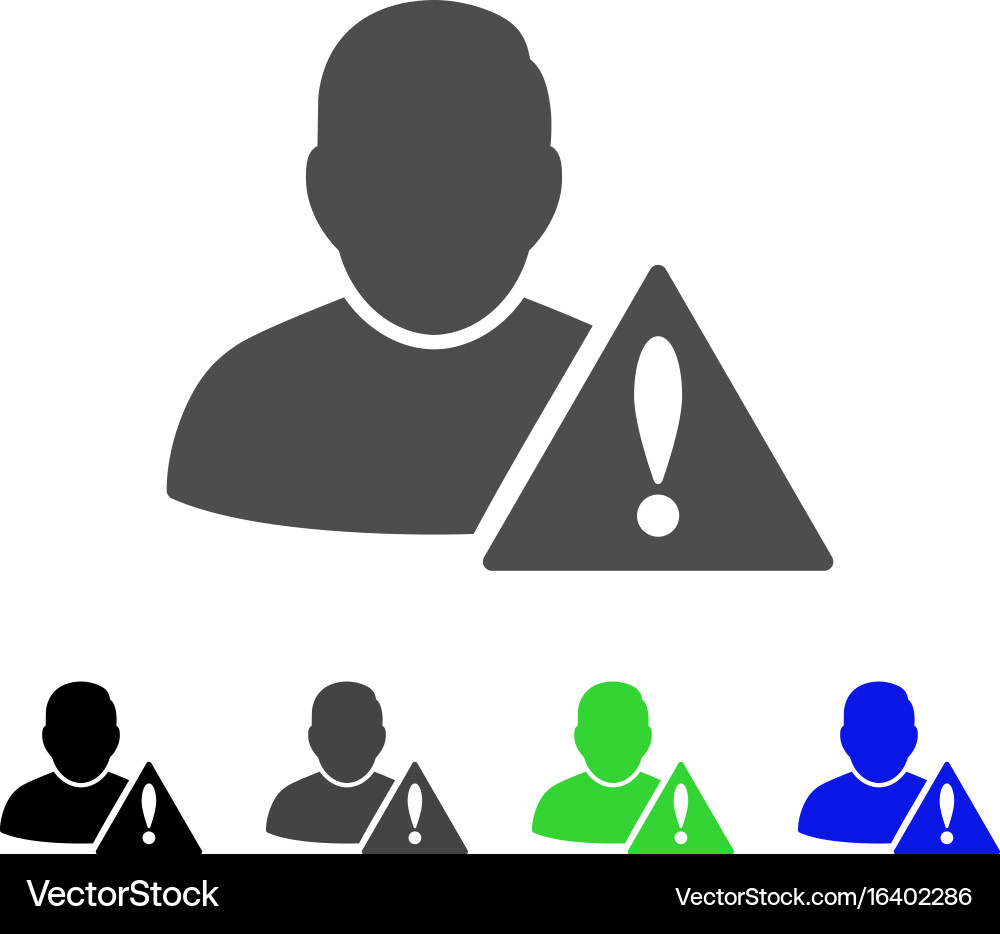 User error flat icon Vector Image