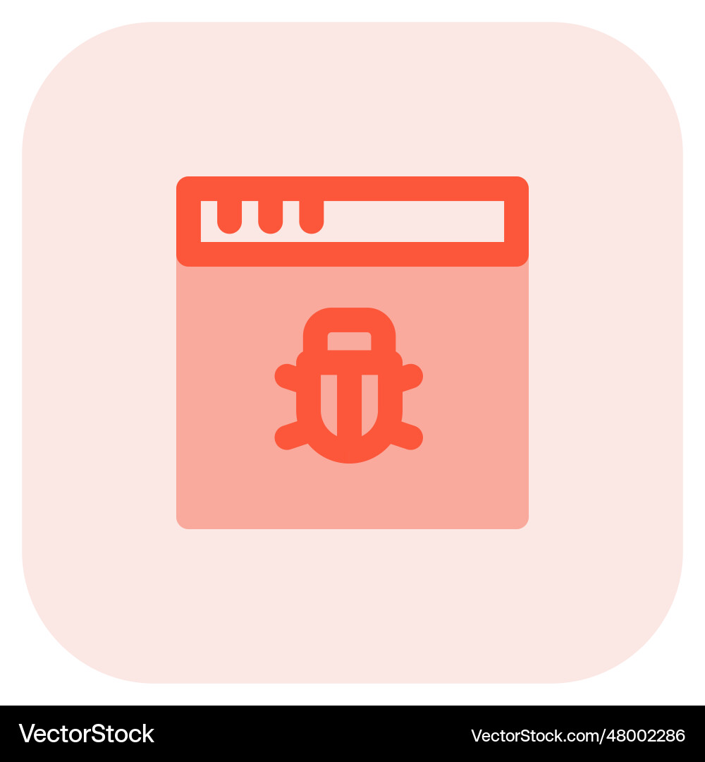 Virus on the website or a ui bug Vector Image