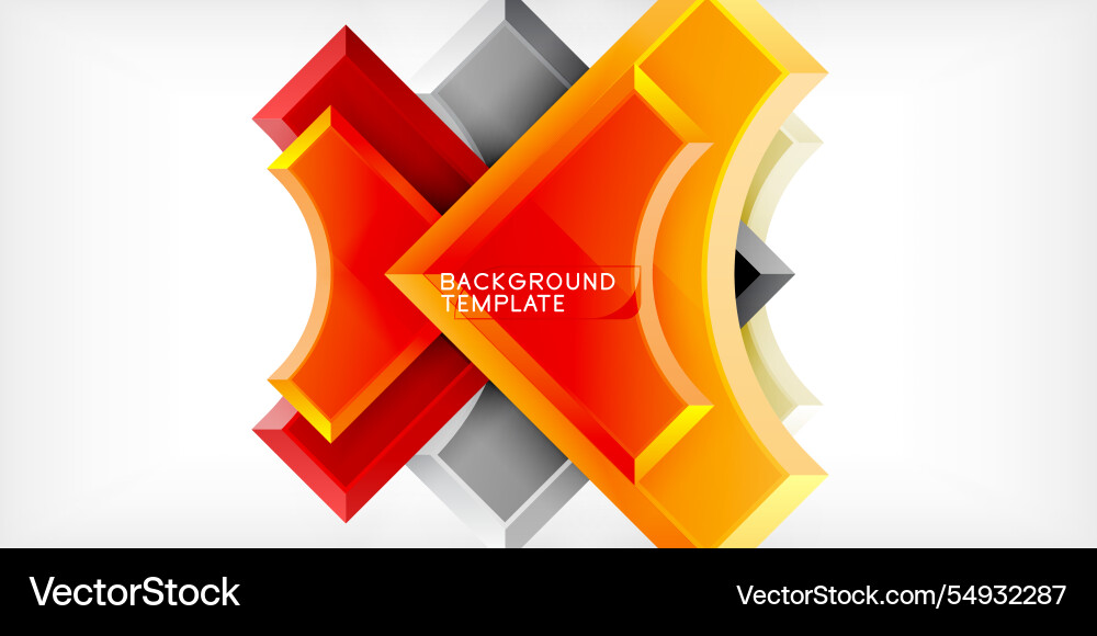 Arrow with round elements color geometric shapes Arrow with round elements color geometric shapes vector image