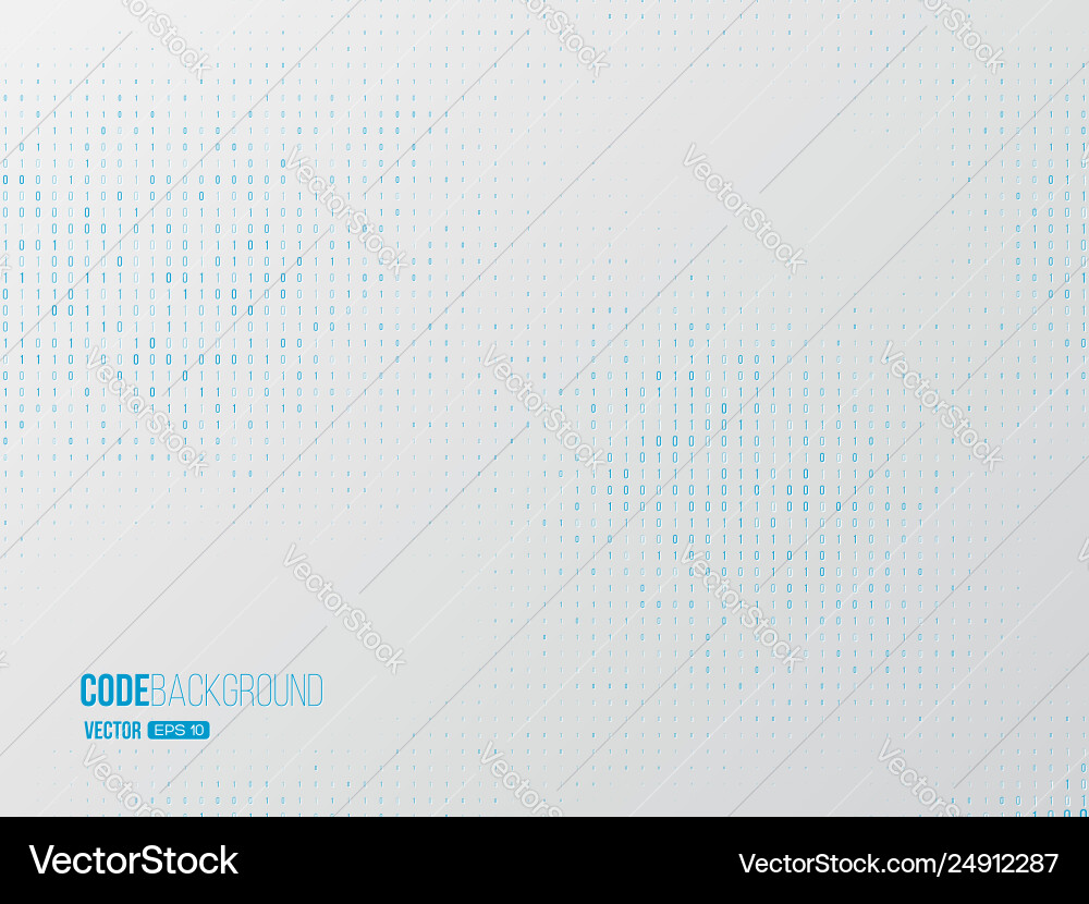 Binary code digital technology concept Binary code digital technology concept vector image