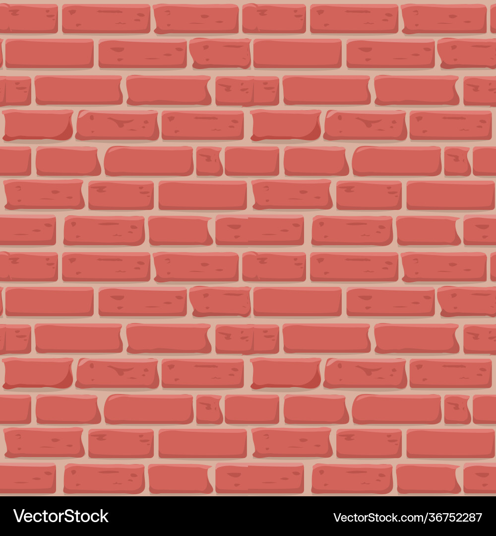 Brick wall seamless texture continuous loop Brick wall seamless texture continuous loop Vector Image