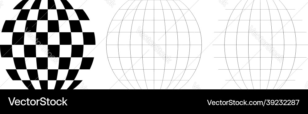 Distorted abstract geometric shape elements Distorted abstract geometric shape elements vector image