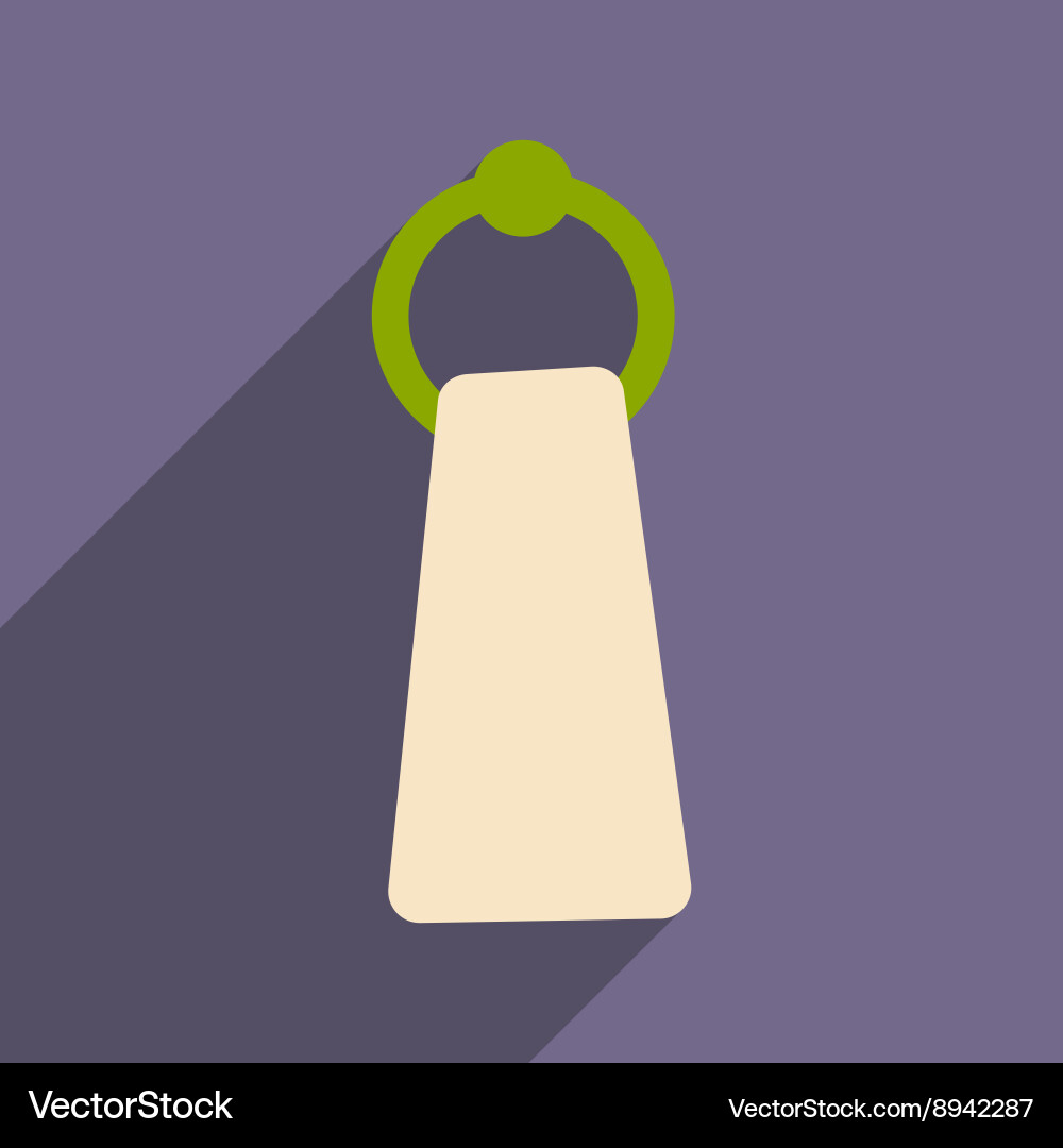 Flat with shadow icon and mobile application towel vector image