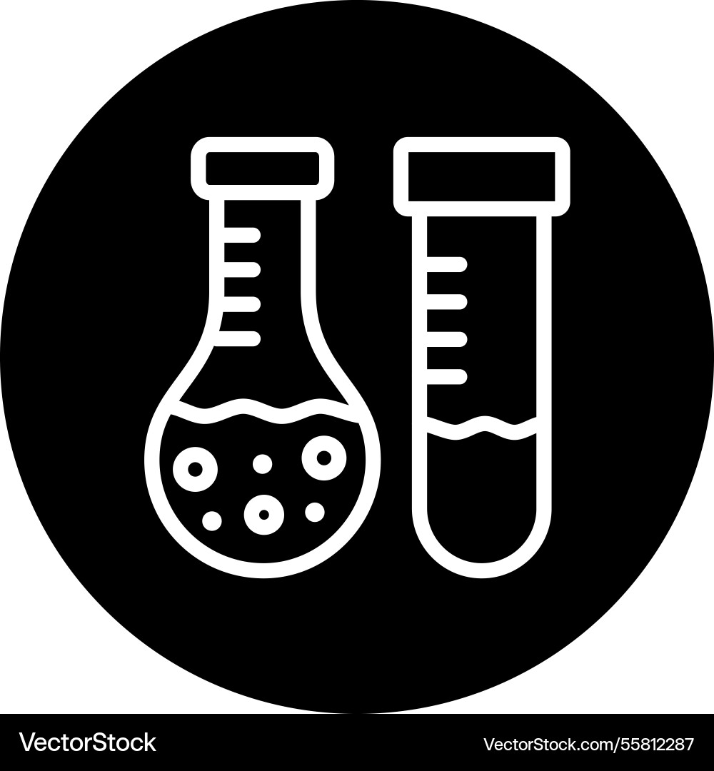 Lab test icon design Vector Image