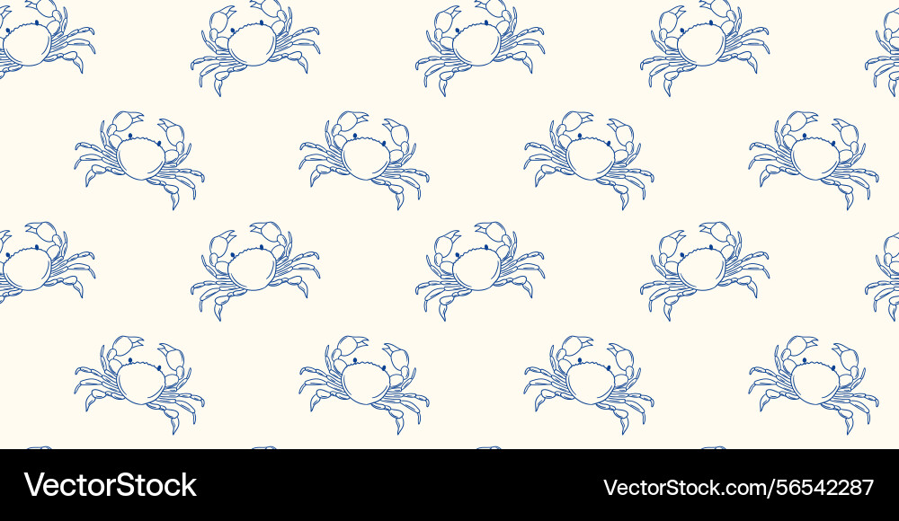 Pattern of crabs on a light background Pattern of crabs on a light background vector image