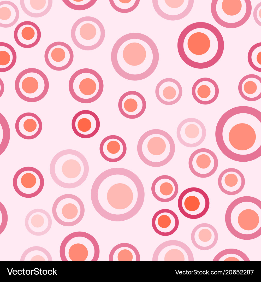 Pink abstract circle geometric pattern design Vector Image