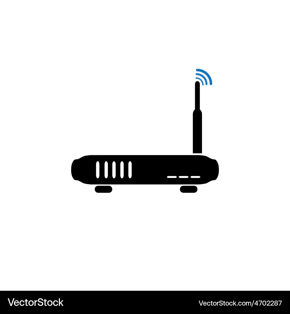 Router Icon - Network Connection vector image
