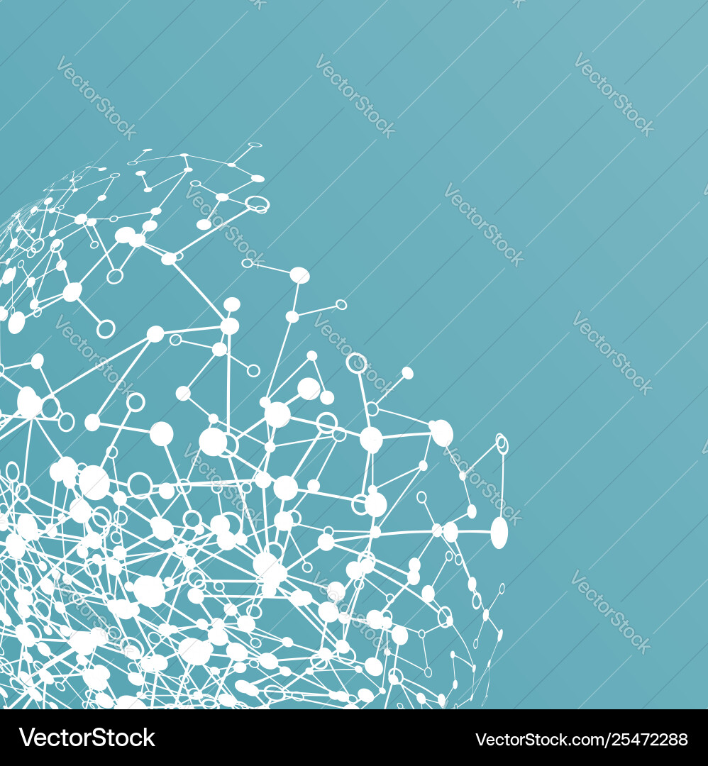 Abstract polygonal background with connected dots Abstract polygonal background with connected dots vector image