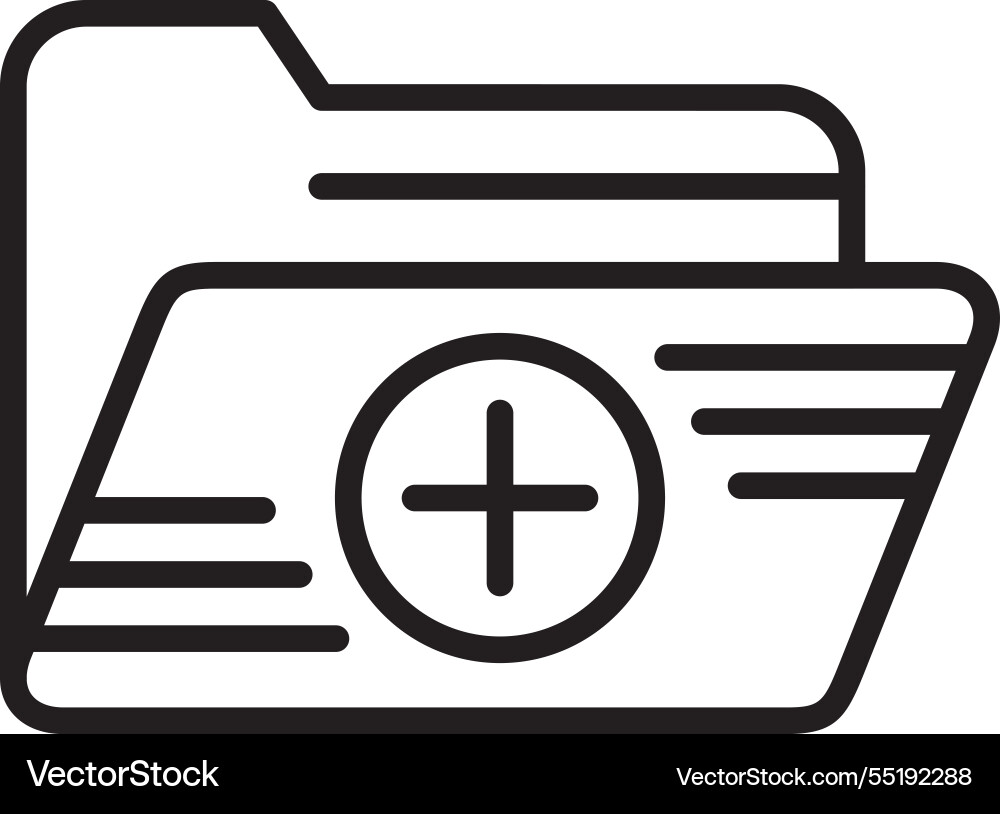 Add line icon design vector image
