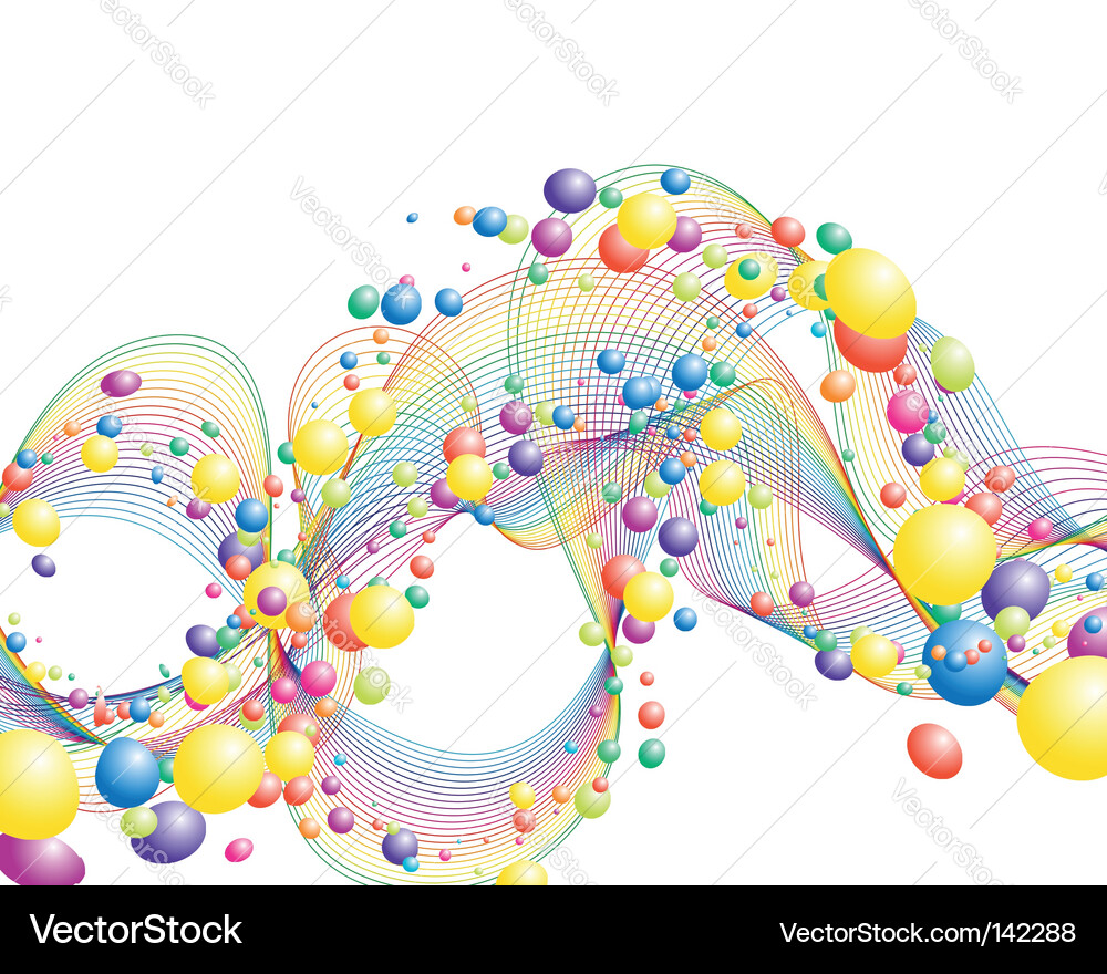 Colorful Abstract Lines Vector Image