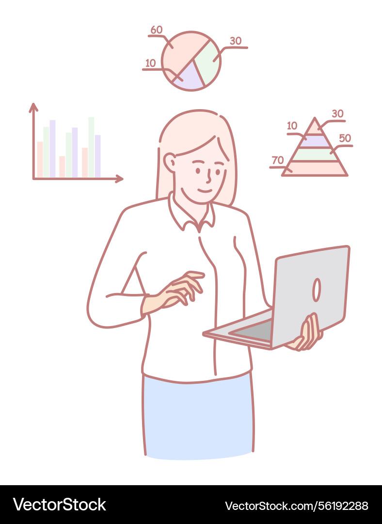 Comprehensive data analysis and insightful Comprehensive data analysis and insightful vector image