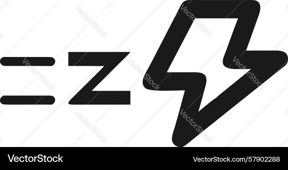 Energy consumption indicator power usage symbol Vector Image