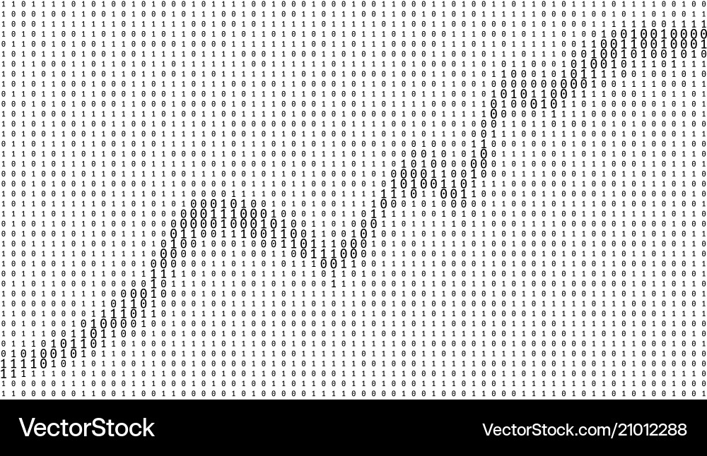 Gradient binary code digits background Gradient binary code digits background vector image