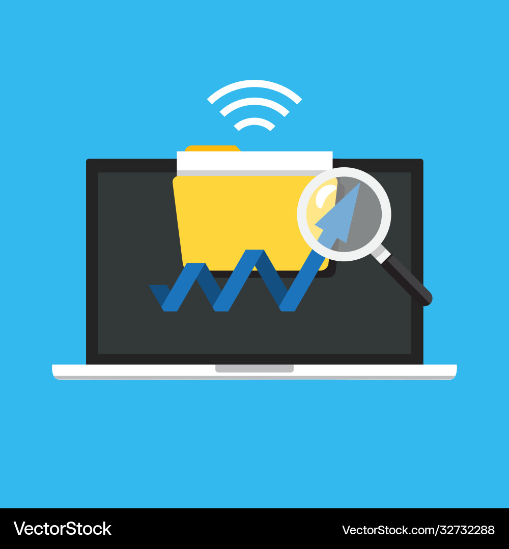 Information and development website statistic Information and development website statistic vector image