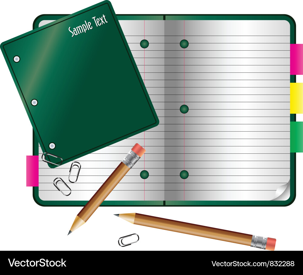 Notebook collection small Vector Image